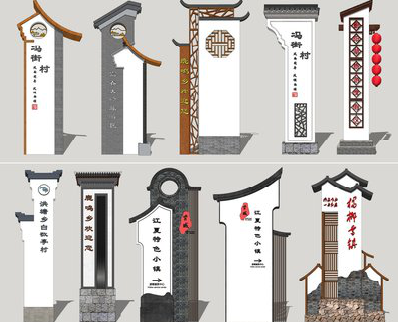 渠县美丽乡村标识标牌有哪些分类？